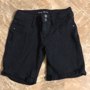 Kids black shorts